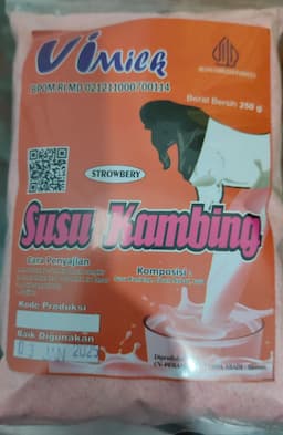 Susu Kambing Etawa Jahe
(Kemasan plastik / 250 gr)